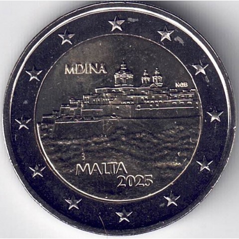 2025. 2 Euros Malta. Medina