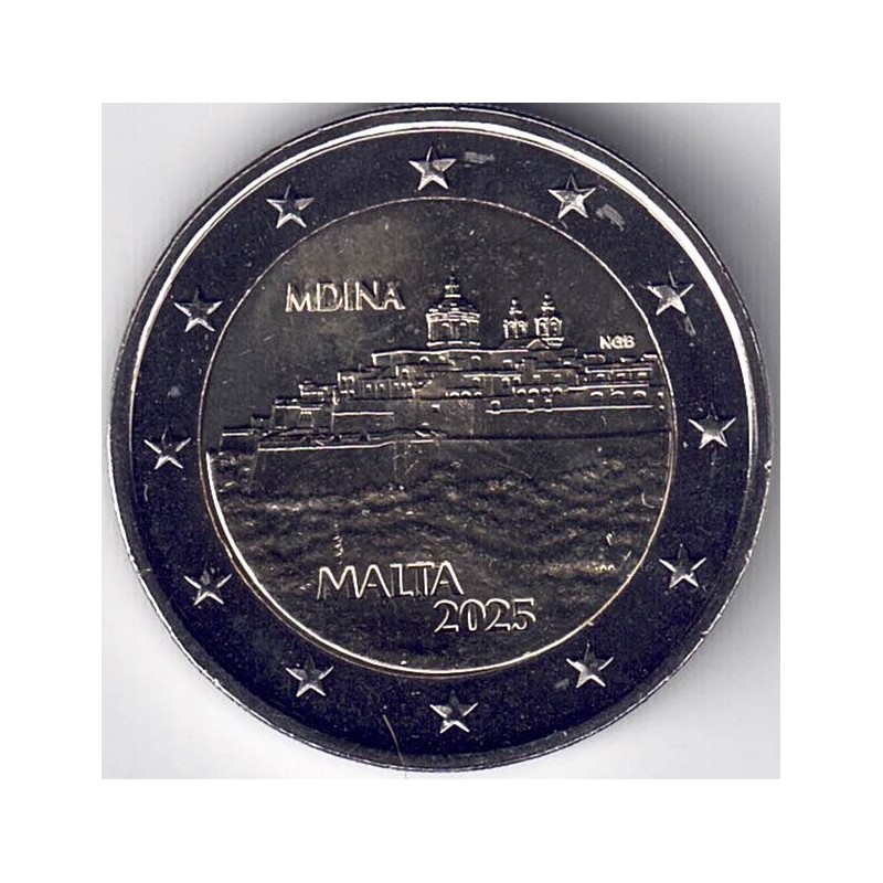 2025. 2 Euros Malta. Medina