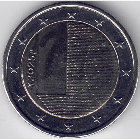 2025. 2 Euros Finlandia. Diplomacia