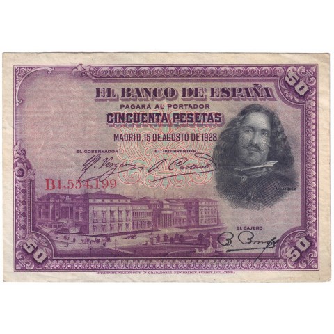 1928. 50 Ptas Velazquez