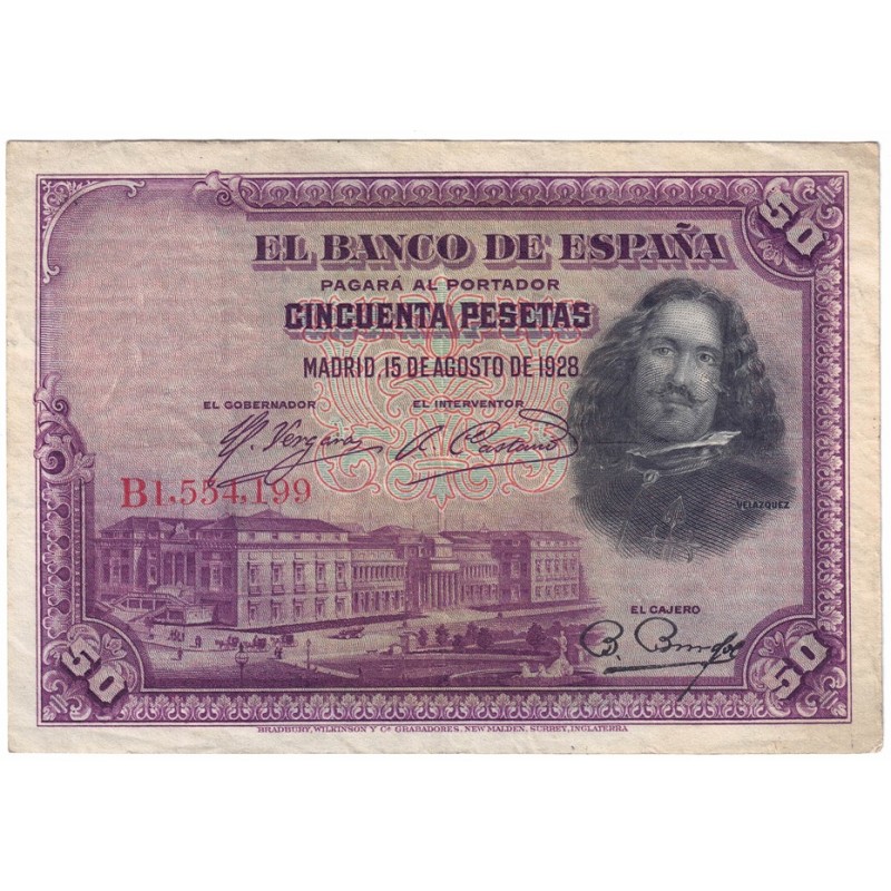 1928. 50 Ptas Velazquez