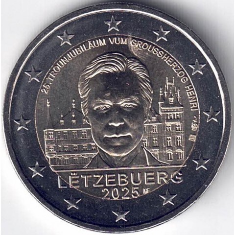 2025. 2 Euros Luxemburgo. Duque Enrique