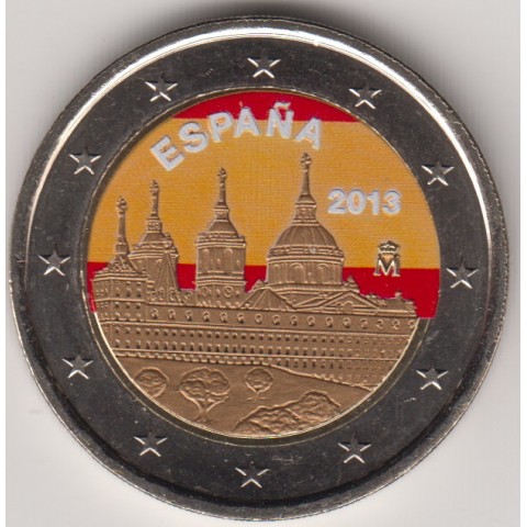 2013. 2 Euros España "Escorial" color