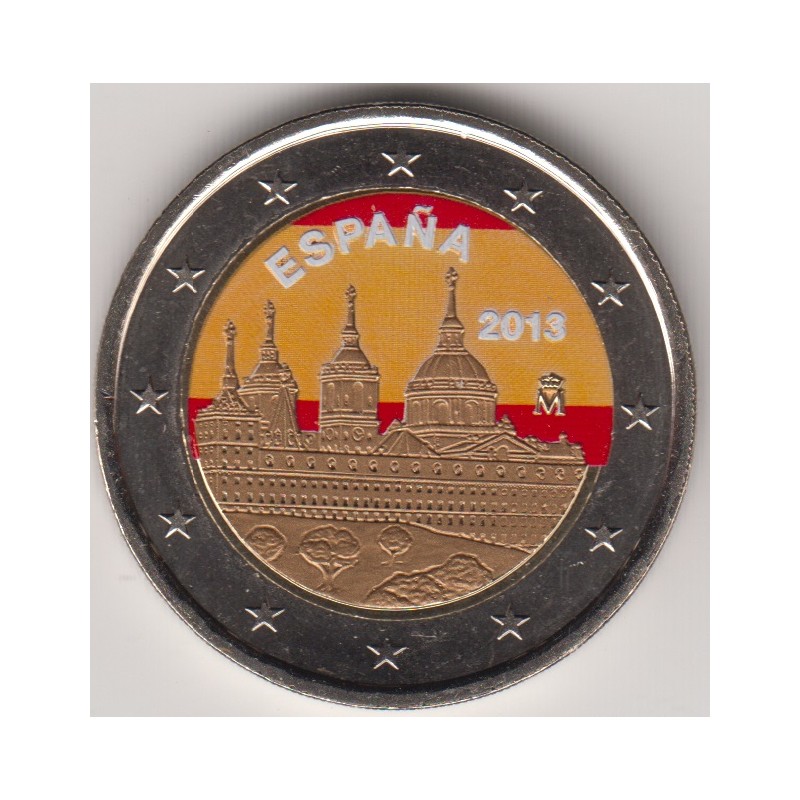 2013. 2 Euros España "Escorial" color