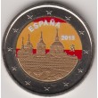 2013. 2 Euros España "Escorial" color