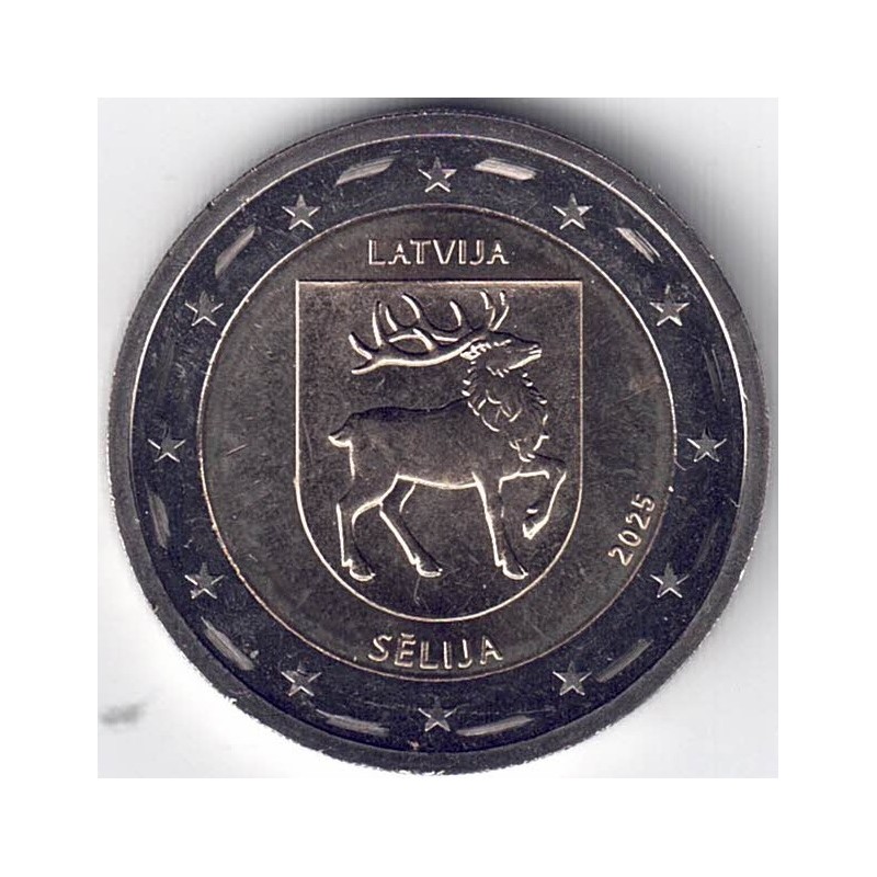 2025. 2 Euros Letonia. Selija