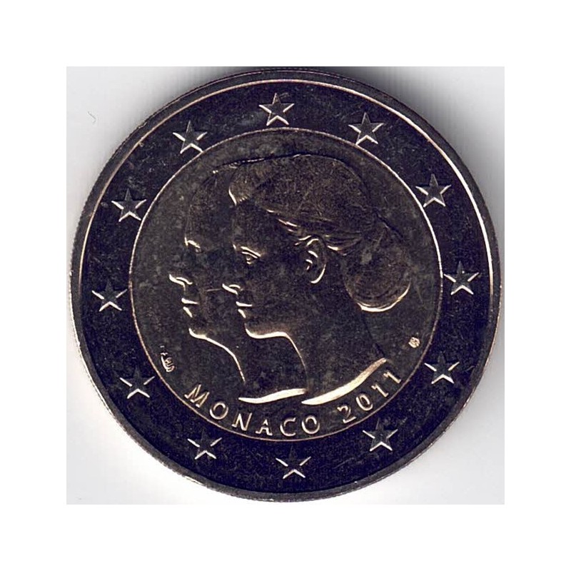 2011. 2 Euros Monaco. Boda BU