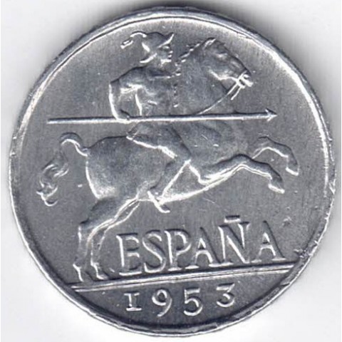 1953. 5 Ctms Franco
