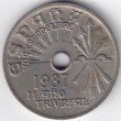 1937. 25 Centimos Franco