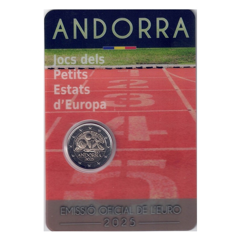 2025. 2 Euros Andorra. Juegos pequeños estados