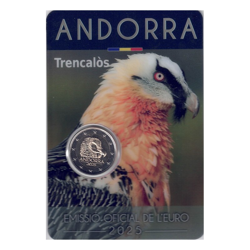 2025. 2 Euros Andorra. Quebrantahuesos