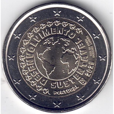 2025. 2 Euros Portugal. Desarrollo sostenible