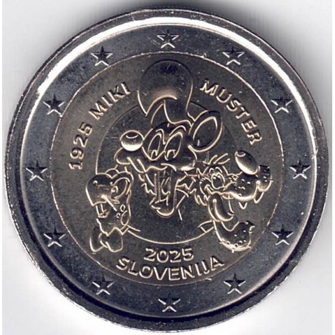 2025. 2 Euros Eslovenia. Miki Muster