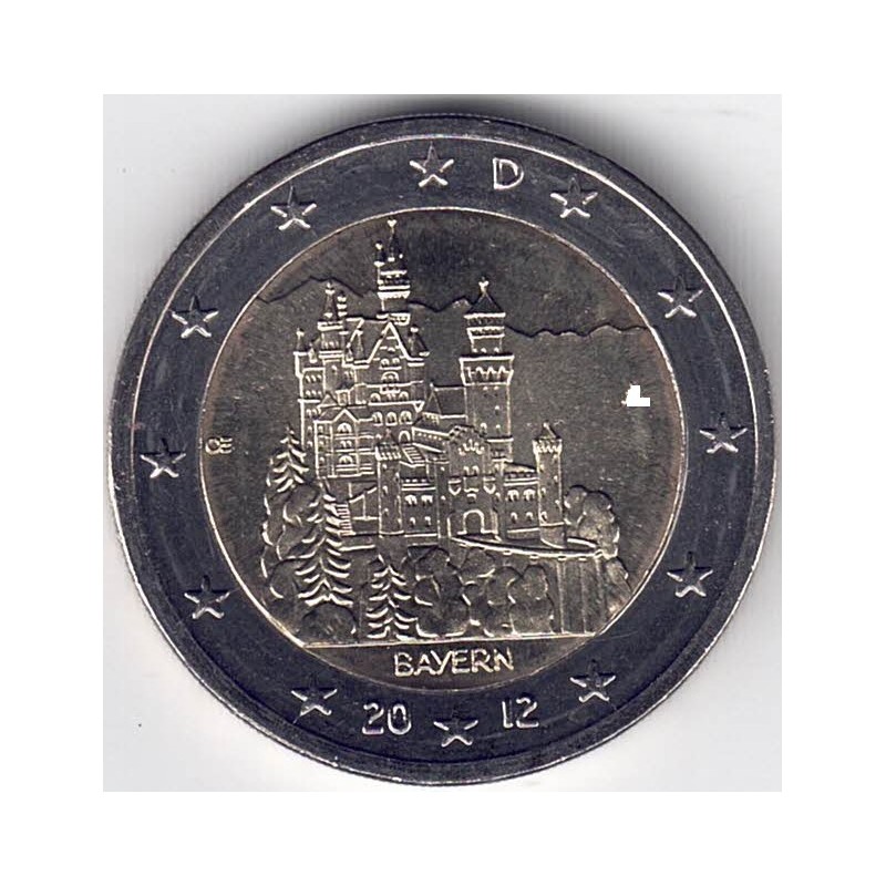2012. 2 Euros Alemania A-Berlín "Baviera"