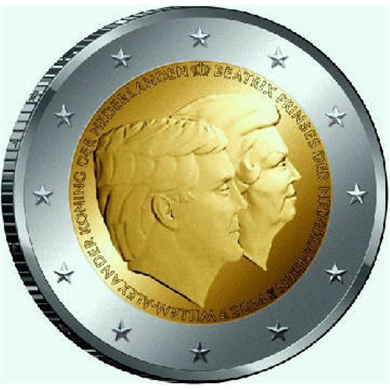 2014. 2 Euros Holanda "Cambio trono"
