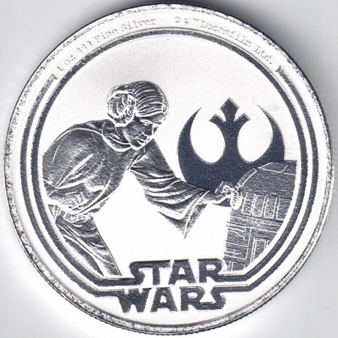 2025. Onza Niue. Star Wars Princesa Leia