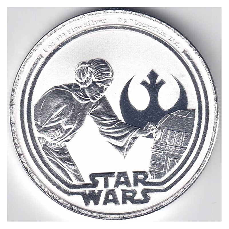 2025. Onza Niue. Star Wars Princesa Leia