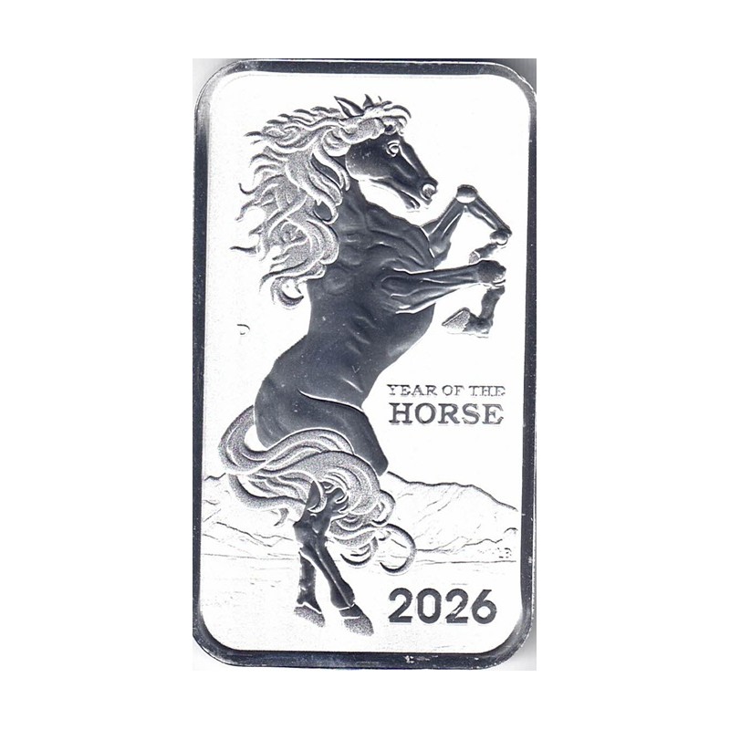 2026. Onza lingote Australia. Caballo