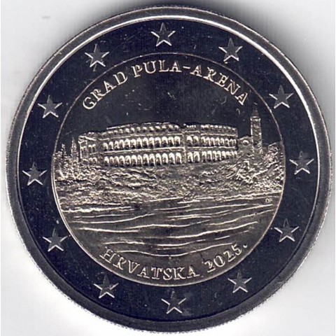 2025. 2 Euros Croacia. Pula