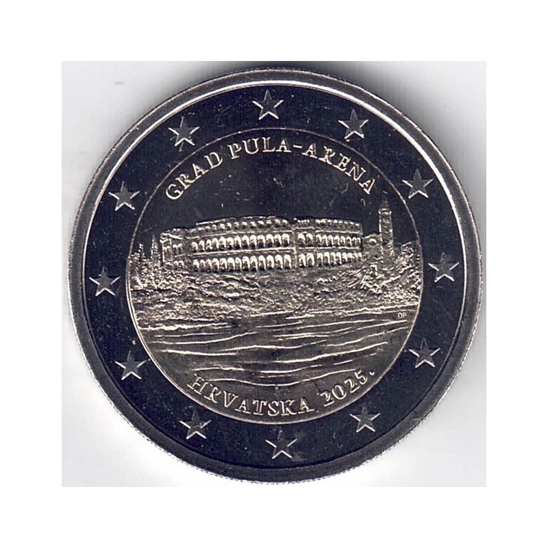 2025. 2 Euros Croacia. Pula