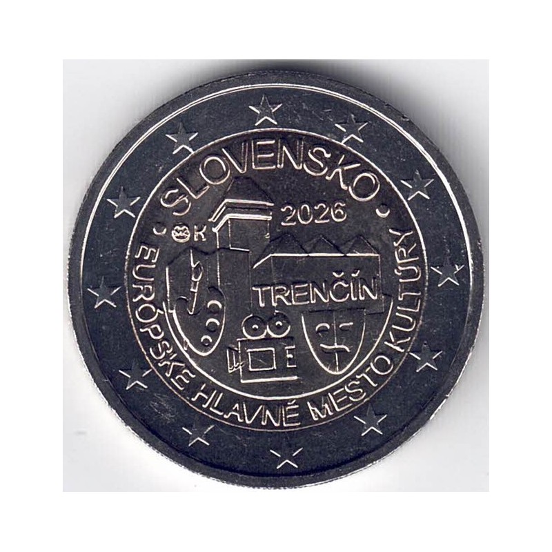 2026. 2 Euros Eslovaquia. Trencin