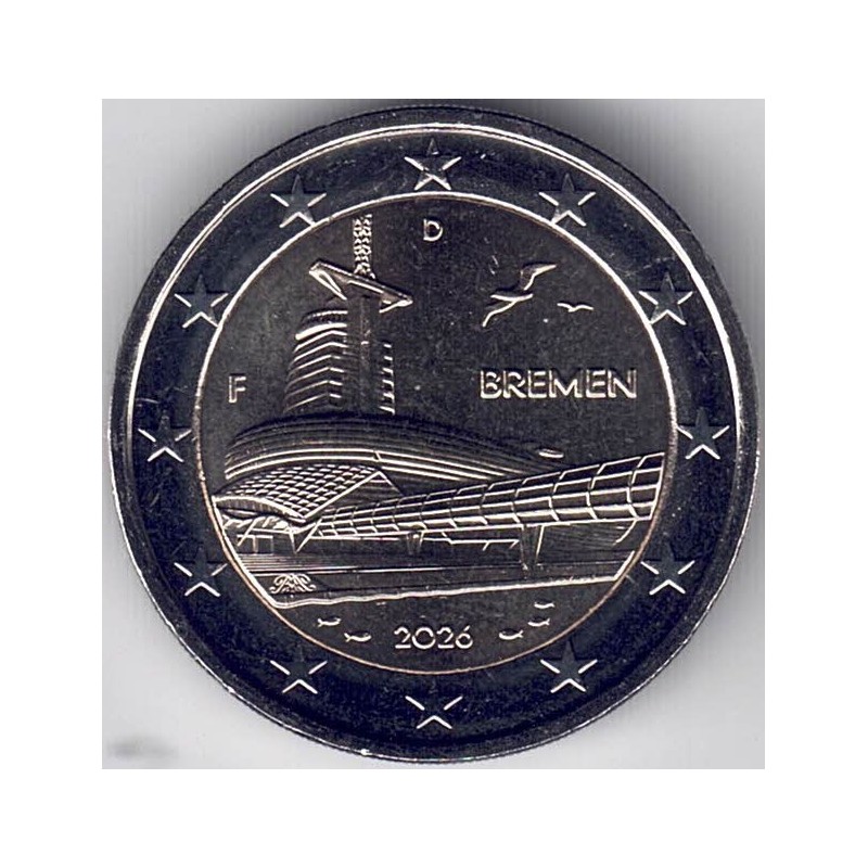 2026. 2 Euros Alemania. Bremen