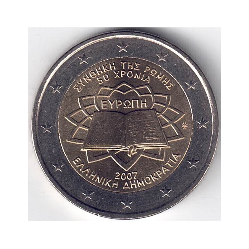 2007. 2 Euros Grecia "Tratado de Roma"