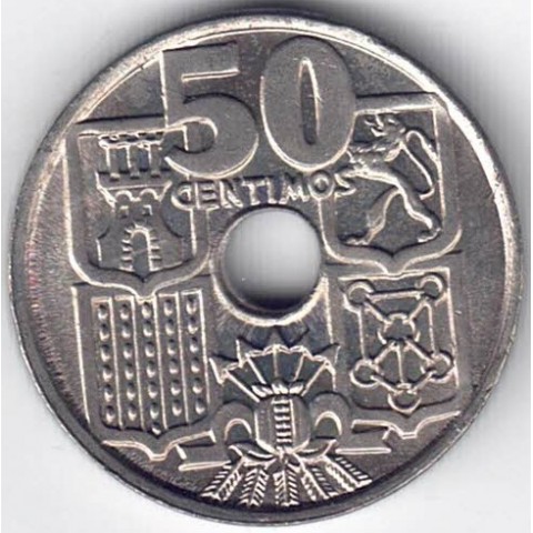 1949*62. 50 Centimos Franco
