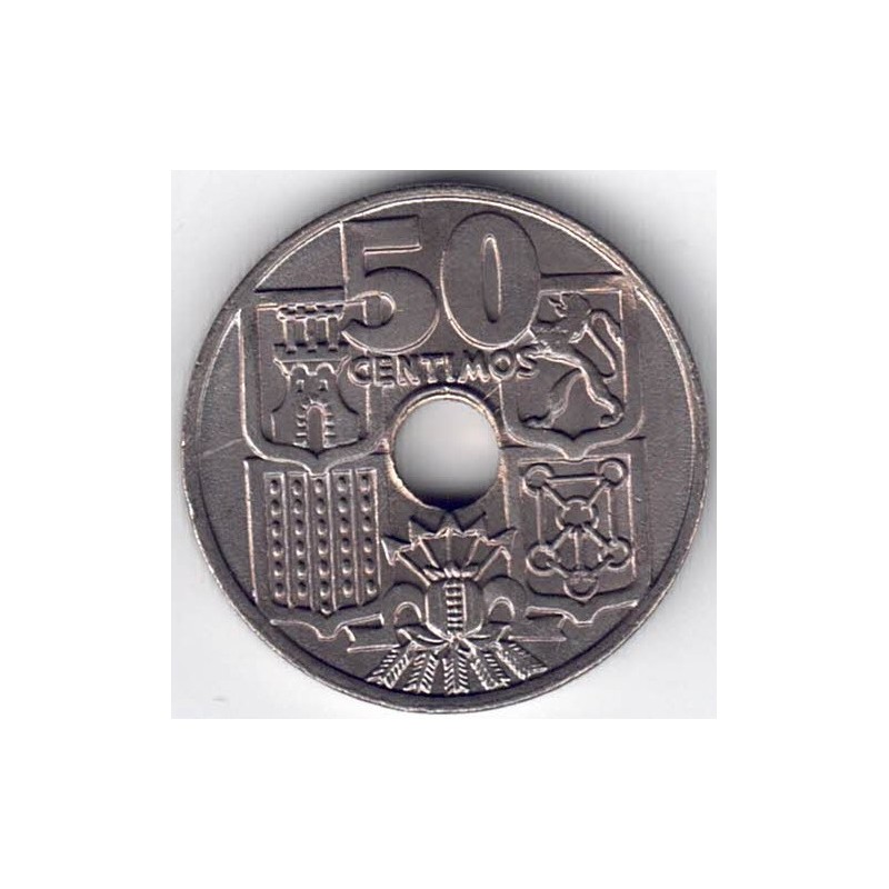 1963*64. 50 Centimos Fanco
