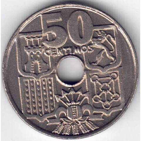 1963*65. 50 Centimos Fanco