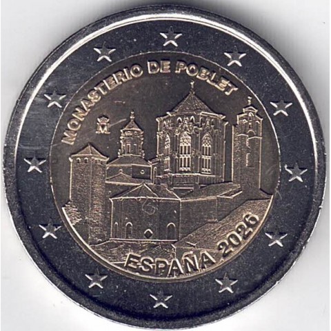 2026. 2 Euros España. Poblet