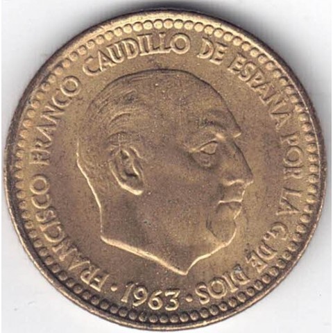 1963*63. 1 peseta Franco