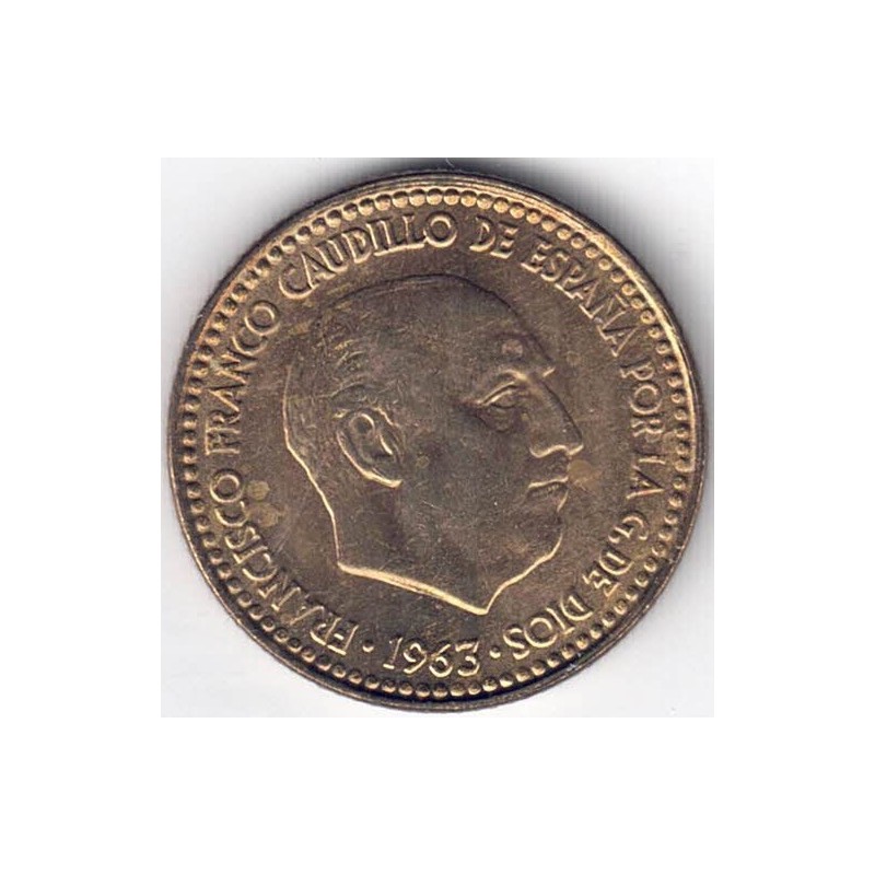 1963*64. 1 peseta Franco