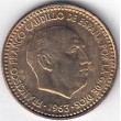1963*64. 1 peseta Franco