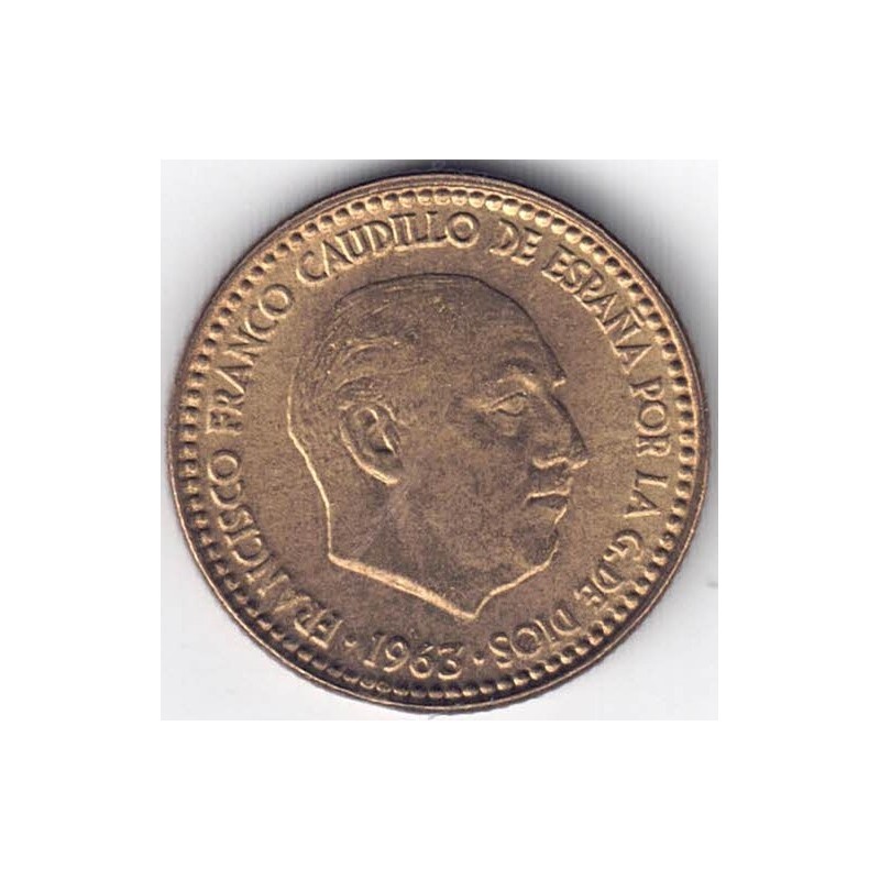 1963*65. 1 peseta Franco