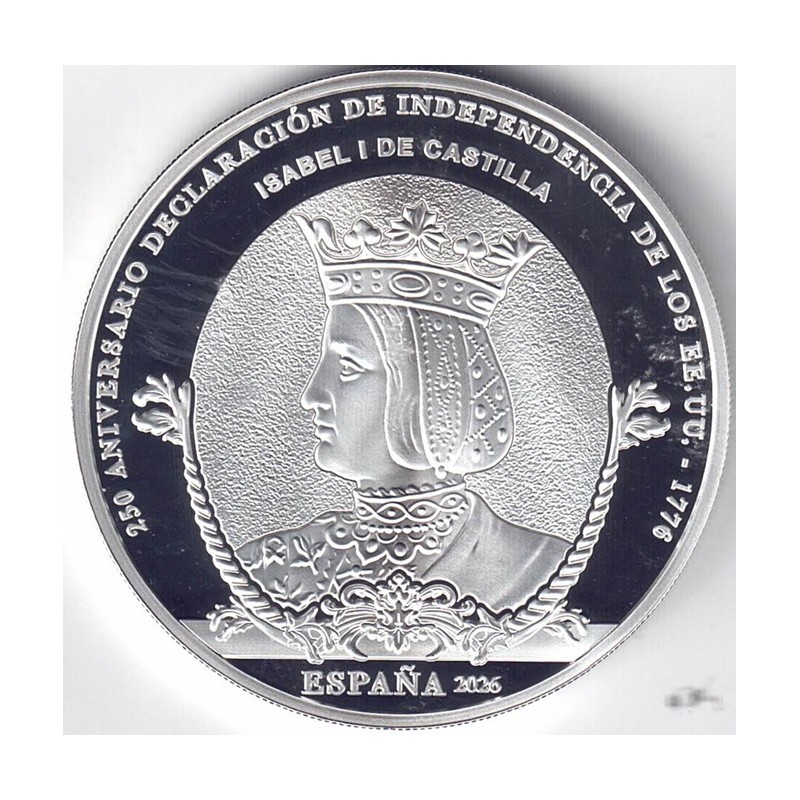 2026. Independencia EEUU. 10 euros Isabel I