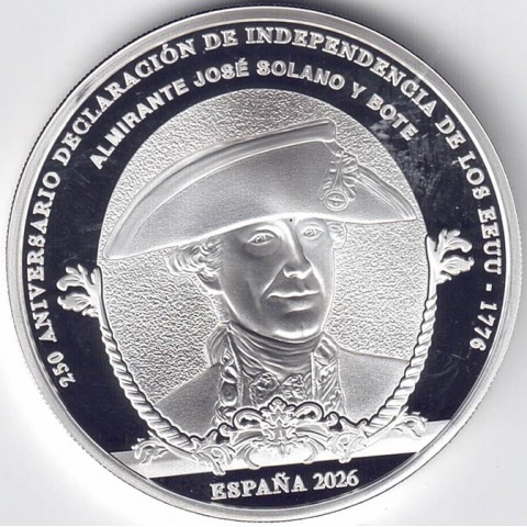 2026. Independencia EEUU. 10 euros Jose Solano y Bote