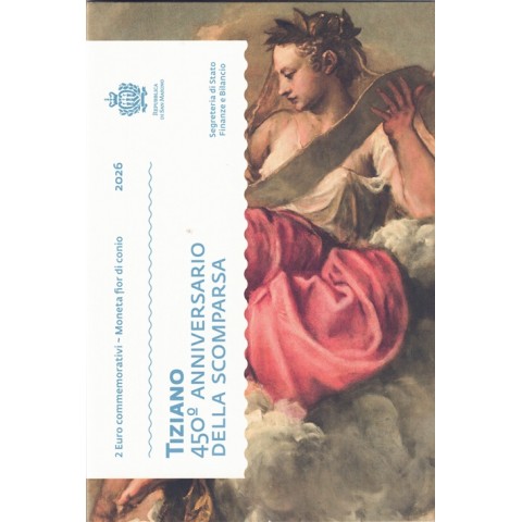 2026. 2 Euros San Marino. Tiziano