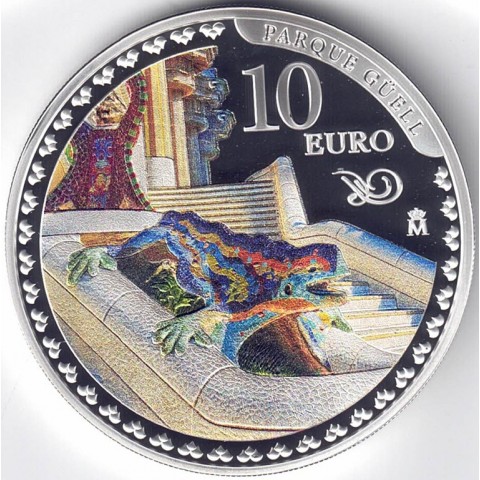 2026. 10 euros Gaudi. Parque Güell