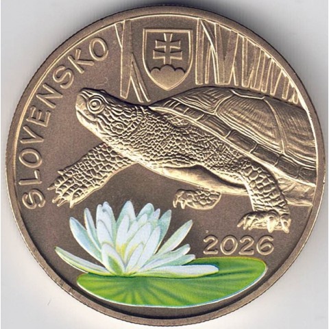 2026. 5 Euros Eslovaquia. Tortuga
