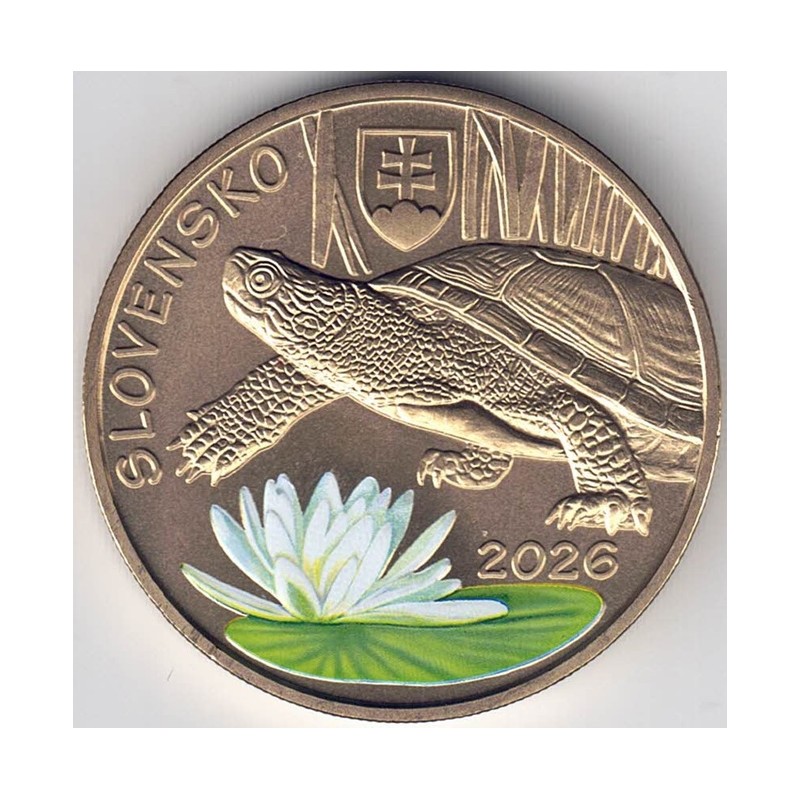 2026. 5 Euros Eslovaquia. Tortuga