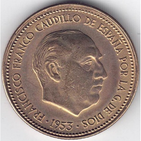 1953*54. 2.5 Pesetas Franco