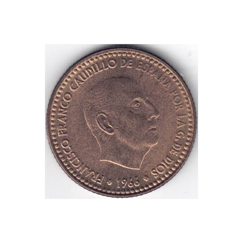 1966*67. 1 peseta Franco