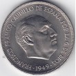 1949*50. 5 Pesetas Franco