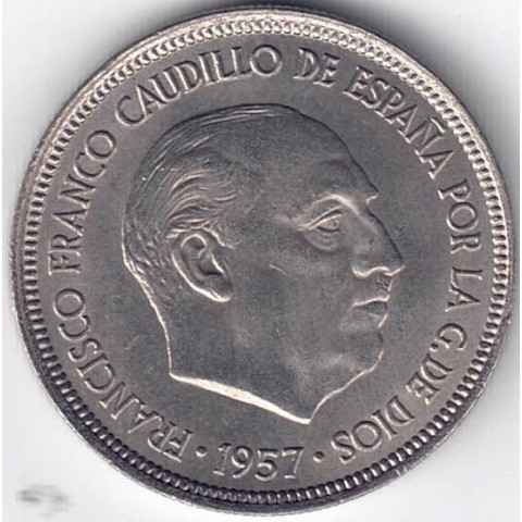 1957*58. 5 Pesetas Franco