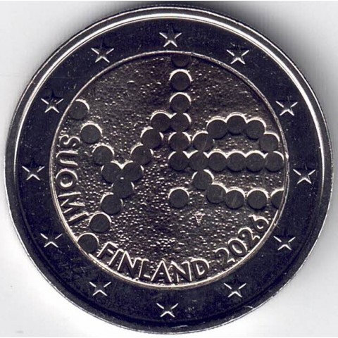 2026. 2 Euros Finlandia. Radiodifusion