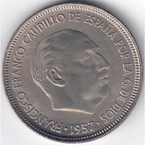 1957*63. 5 Pesetas Franco