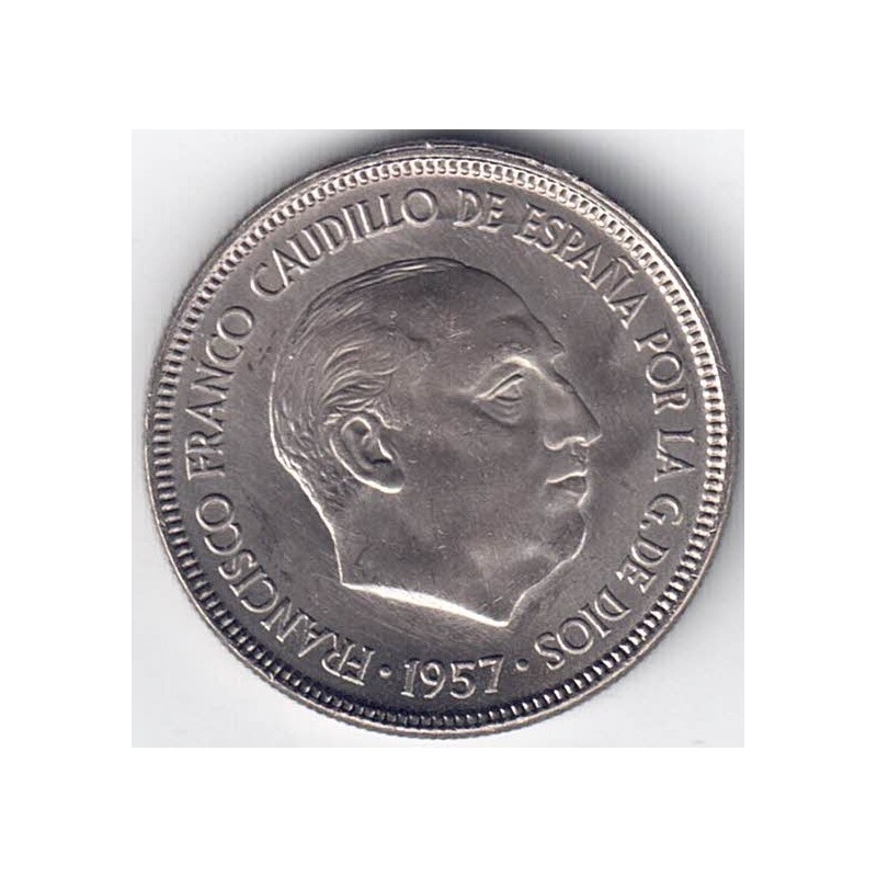 1957*64. 5 Pesetas Franco