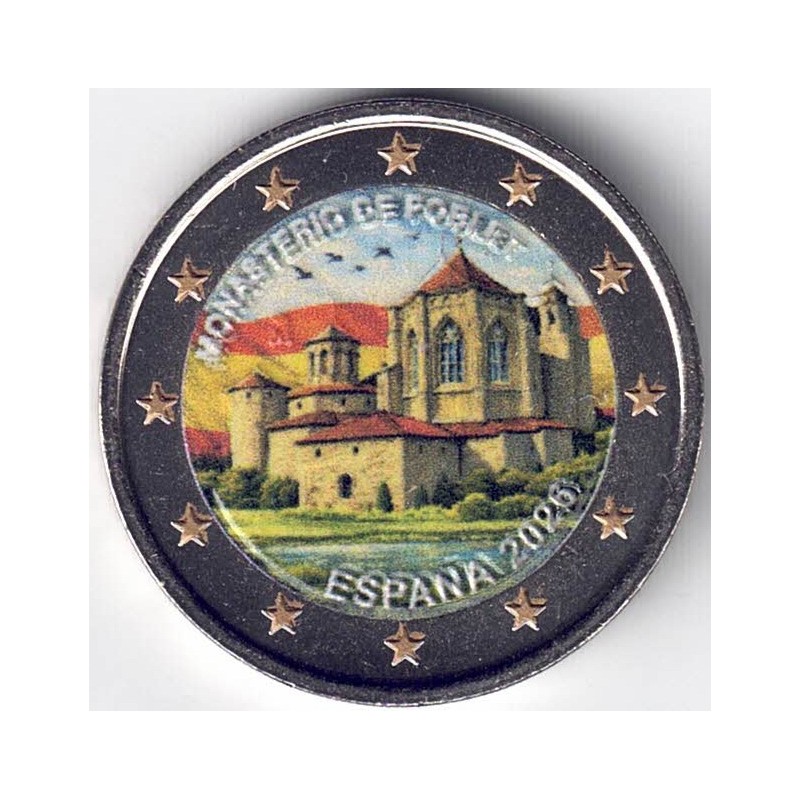 2026. 2 Euros España. Poblet color