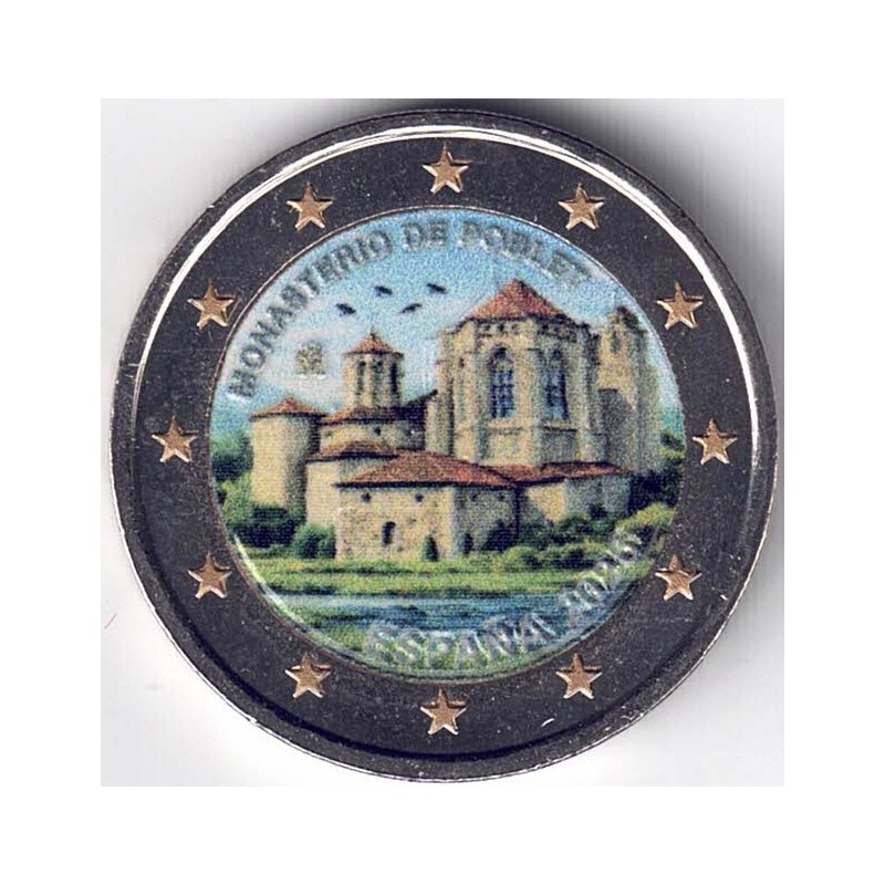2026. 2 Euros España. Poblet color